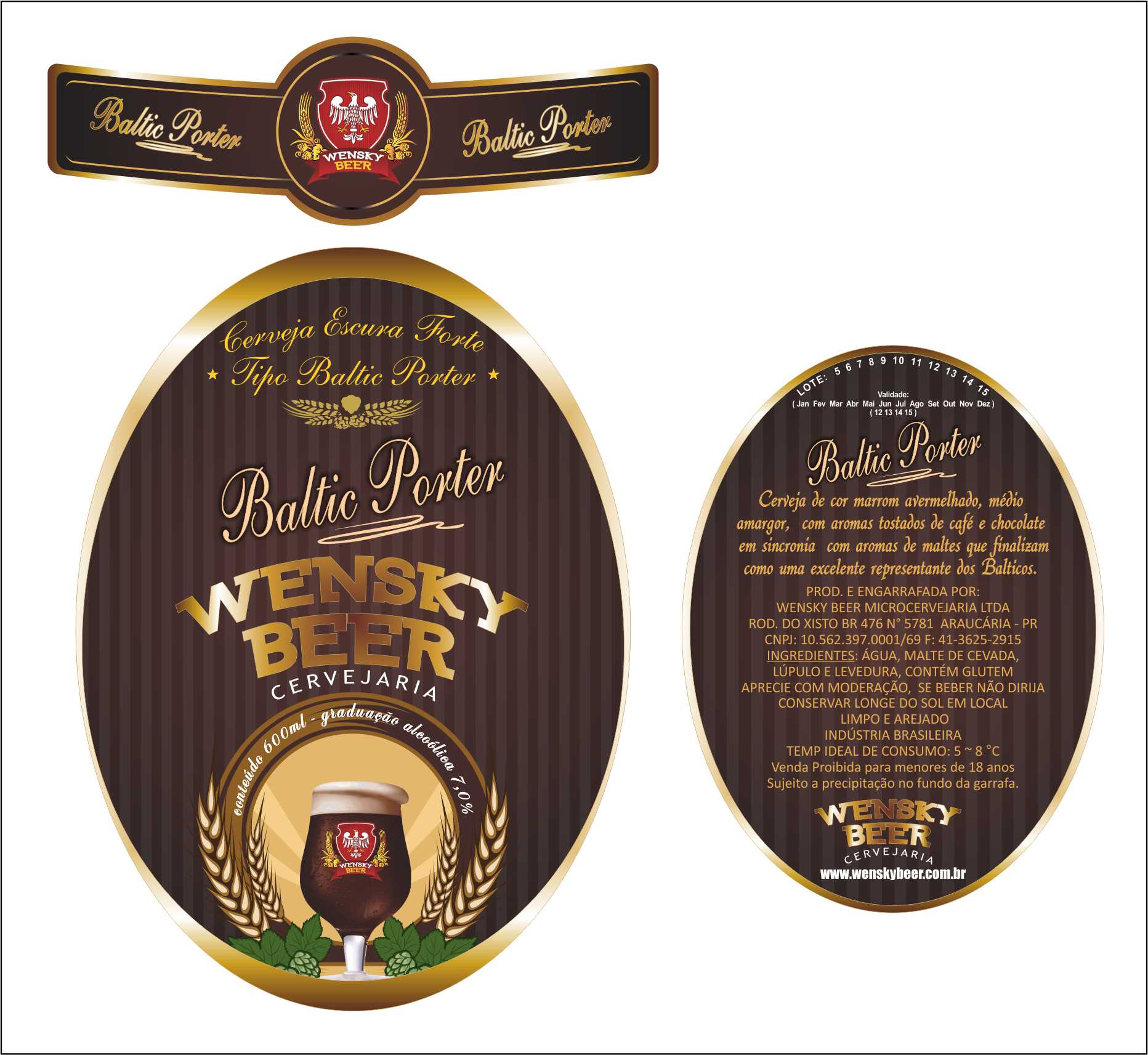 Wensky Beer -Rótulo Baltic Porter